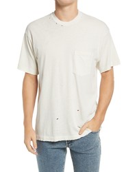 John Elliott Folsom Ripped Pocket T Shirt In Vintage White At Nordstrom