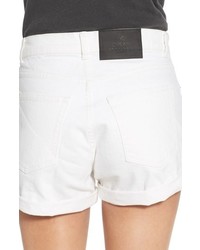Cheap Monday Donna Distressed Rolled Denim Shorts