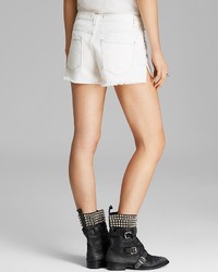 Free People Shorts Rugged Ripped In Polar White