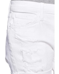 Nobrand The Slouchy Cut Off Ripped Denim Shorts