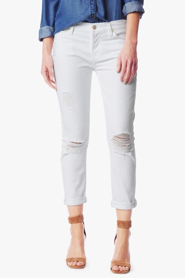all white distressed jeans