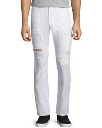 AG Jeans Ag Matchbox Distressed Denim Jeans White
