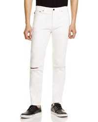 Ovadia & Sons Distressed Slim Fit Jeans In White