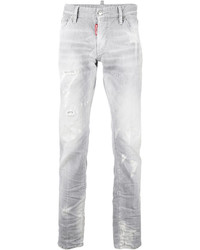 DSQUARED2 Distressed Straight Jeans