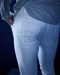 Helmut Lang Five Pocket Distressed Denim Jeans