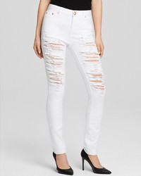 One Teaspoon Jeans Yardbirds Skinny In Clean White