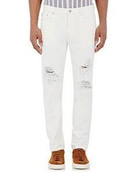 Michl Kors Distressed Jeans White