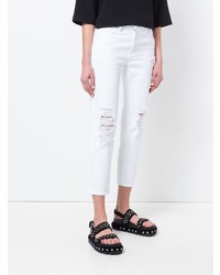 T by Alexander Wang Ripped Cropped Jeans