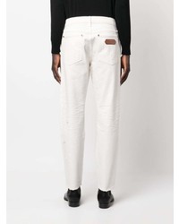Tom Ford Ripped Detail Straight Leg Jeans