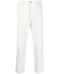 Tom Ford Ripped Detail Straight Leg Jeans