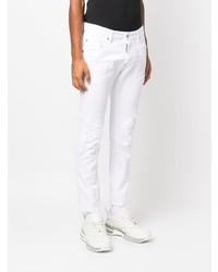 DSQUARED2 Ripped Tapered Skinny Cut Jeans