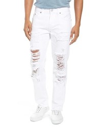 all white ripped jeans
