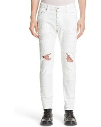DSQUARED2 Skater Fit Ripped Repaired Jeans