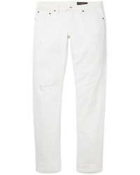 Dolce & Gabbana Slim Fit Distressed Stretch Denim Jeans