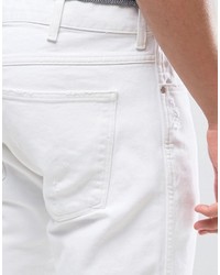Wrangler Slim Fit Jeans In White Ripped