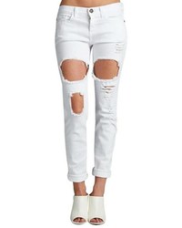 Sneak Peek White Ripped Jeans