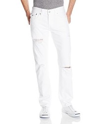True Religion Geno Flap Pocket Ripped And Worn Relaxed Slim Jean