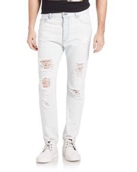 Palm Angels Washed Ripped Denim Jeans