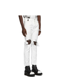 TAKAHIROMIYASHITA TheSoloist. White Grunge Jeans