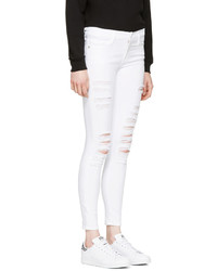 Frame White Le Color Ripped Jeans