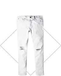 River Island White Ripped Eddy Skinny Stretch Jeans