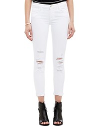 J Brand 9326 Low Rise Crop Skinny Distressed Jeans