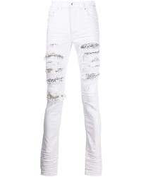 Amiri Bandana Detail Distressed Effect Jeans