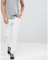 BLEND Cirrus Ripped Skinny Jeans In White