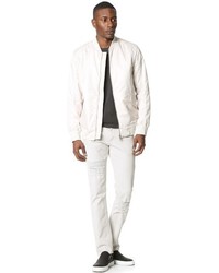 Helmut Lang Core Twill Distressed Skinny Jeans