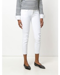 J Brand Cropped Ripped Jeans