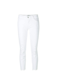 J Brand Cropped Ripped Jeans