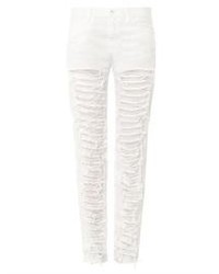 Each X Other Distressed High Rise Slouchy Skinny Jeans