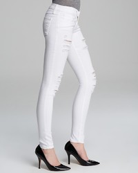 Flying Monkey Jeans Ripped Skinny In White
