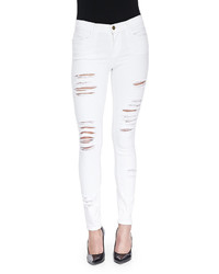 Blanc de Blancs Frame Le Color Rip Skinny Distressed Jeans