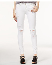 True Religion Halle Ripped Skinny White Wash Jeans