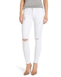 Hudson Jeans Nico Ripped Ankle Super Skinny Jeans
