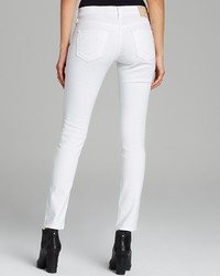 True Religion Jeans Victoria Moto Skinny In Optic White