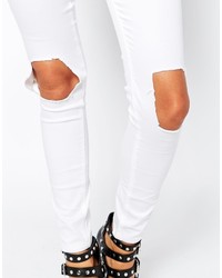 Daisy Street Jeans With Busted Knee