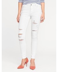 navy ripped skinny jeans