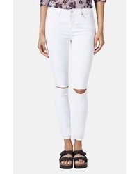 Topshop Moto Leigh Distressed Skinny Jeans