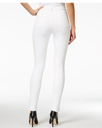 Nanette Lepore Nanette By Ludlow Ripped Skinny Ankle White Wash Jeans Only At Macys