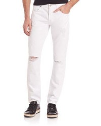 7 For All Mankind Paxtyn Clean Pocket Distressed Skinny Jeans
