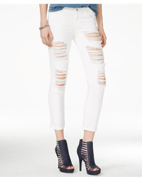 GUESS Ripped Ordeal Cropped Skinny Jeans
