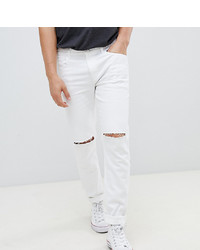 Heart & Dagger Skinny Fit Jeans In White With Knee Rips