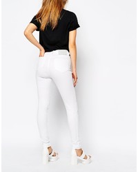 WÅVEN Waven High Waist Skinny Jeans With Distressing