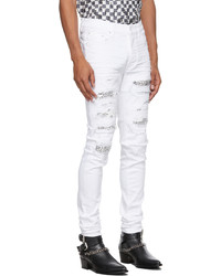 Amiri White Bandana Thrasher Jeans