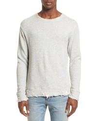 White Ripped Sweatshirt