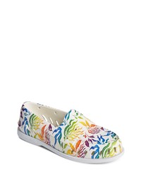 Sperry Top-Sider Sperry Authentic Original Pride Float Boat Shoe In White Multi At Nordstrom