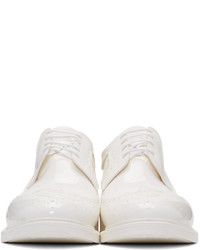 Thom Browne White Rubber Classic Longwing Brogues