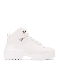 White Rubber Casual Boots